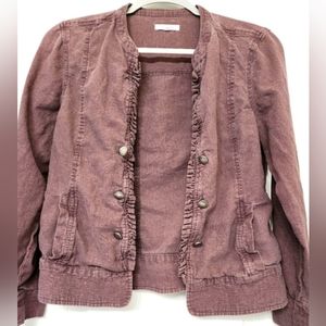 Maurices Distressed Utility Jacket Women Sz S